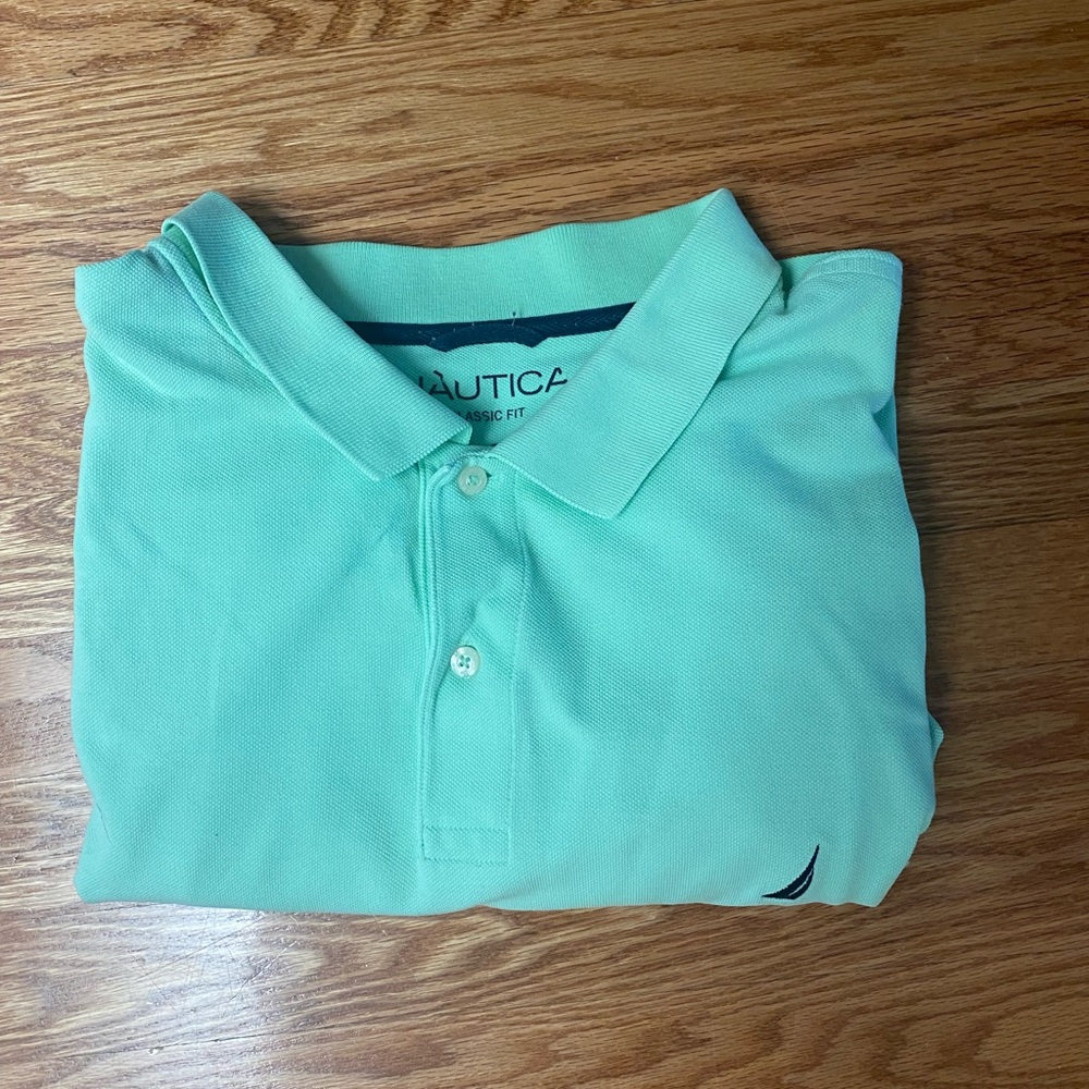 Light green/mint Nautica polo shirt size - 3XL